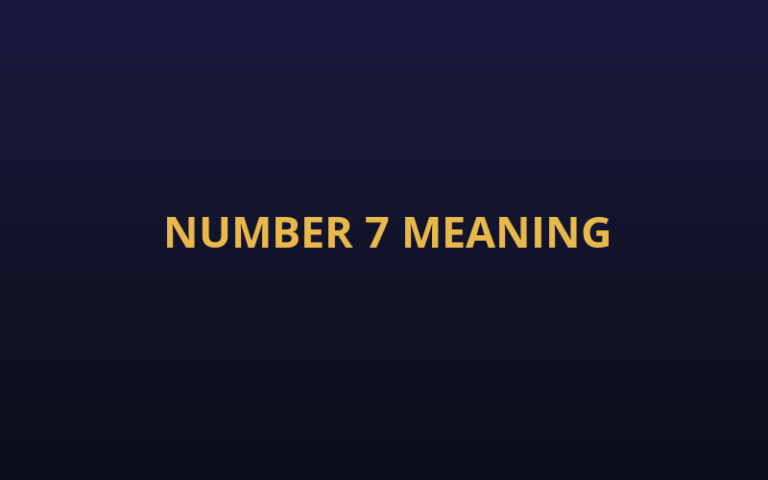 Number 7 in Numerology — What It Means