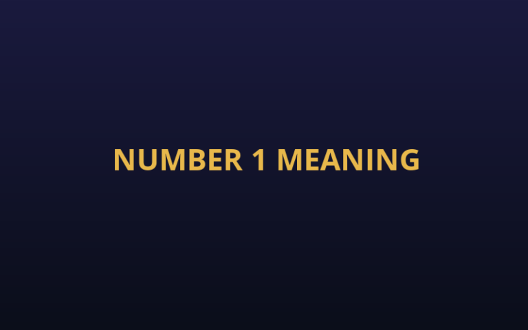 Number 1 in Numerology — What It Means