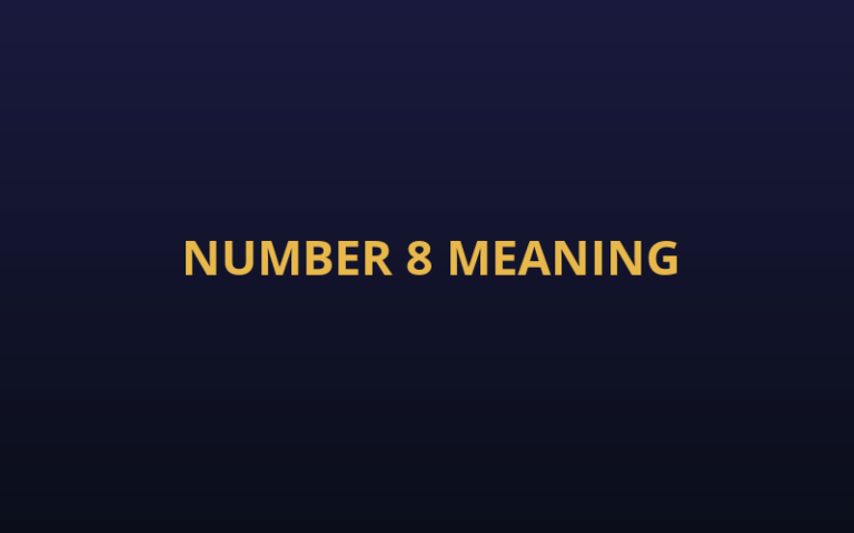 Number 8 in Numerology — What It Means